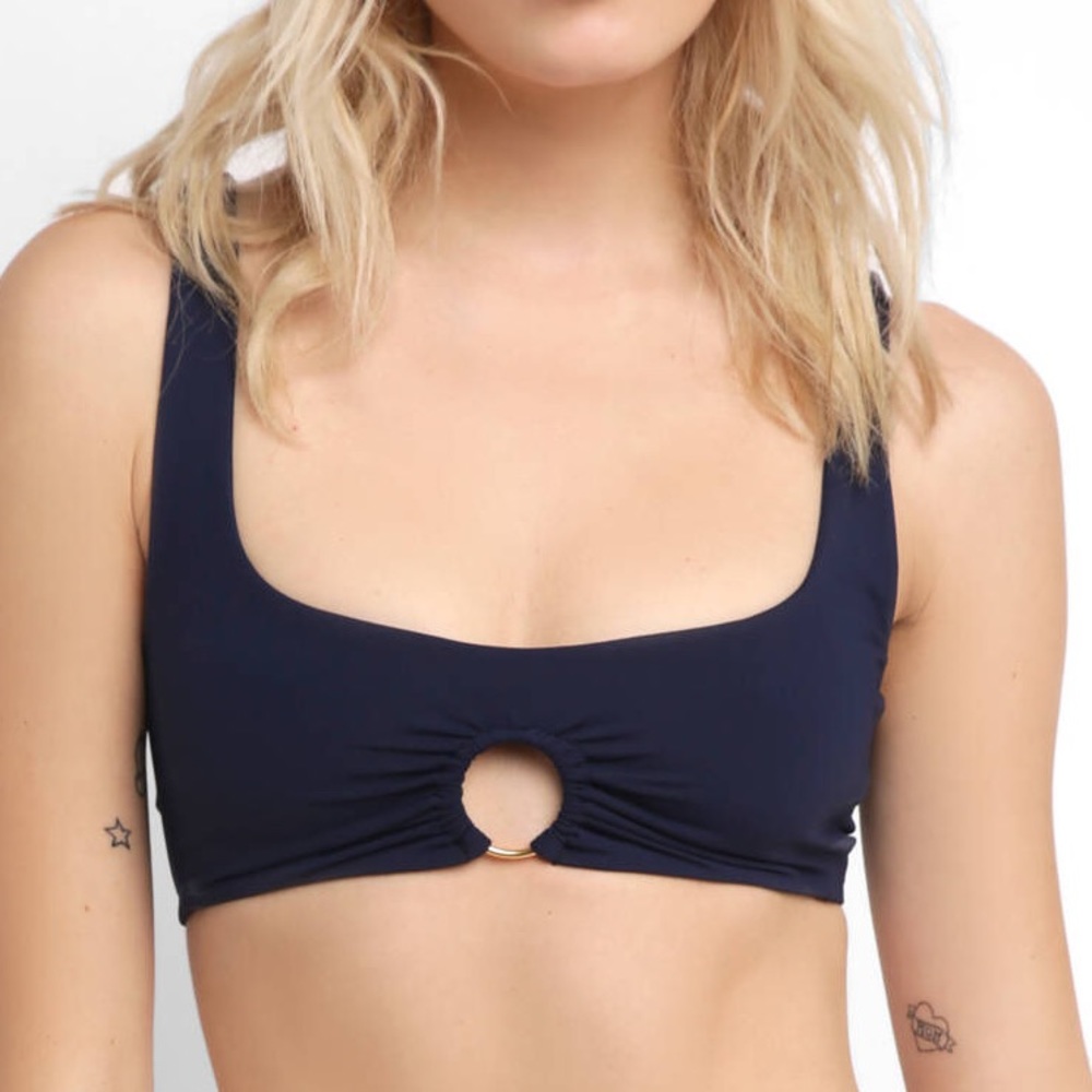 Julia Midnight Blue Ring Bathing Suit
